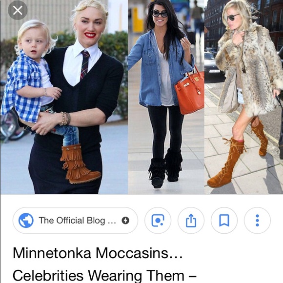 Minnetonka Suede Fringe Zip Concho Ankle Bootie - Picture 2 of 8